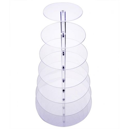 제네릭 Generic 7 Tier Towering Acrylic cup Cake Stand Wedding Birthday Display