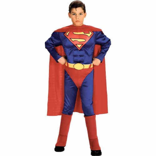 제네릭 Generic Superman w Chest Child Halloween Costume