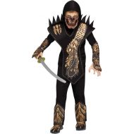 Generic Gold Skull Dragon Ninja Boys Child Halloween Costume