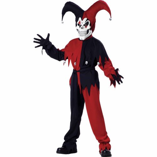 제네릭 Generic Jester Evil Child Halloween Costume