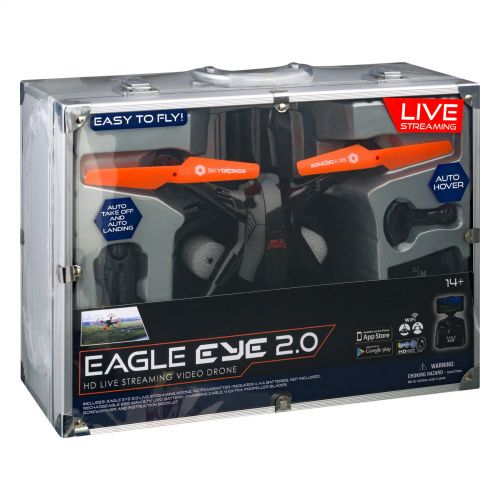 제네릭 Generic Sky Drones HD Live Streaming Eagle Eye 2.0 Video Drone, 1.0 CT