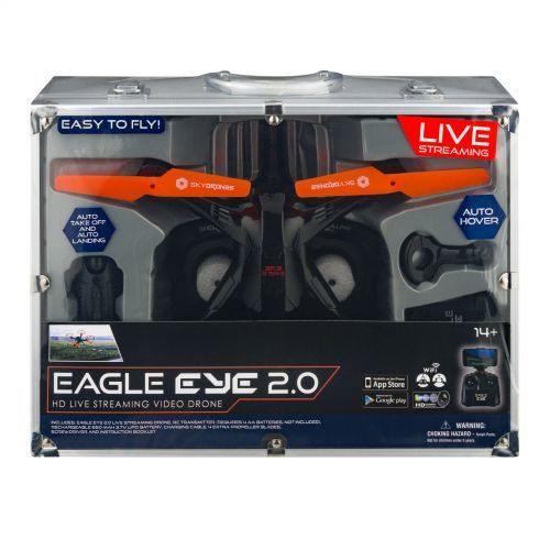 제네릭 Generic Sky Drones HD Live Streaming Eagle Eye 2.0 Video Drone, 1.0 CT