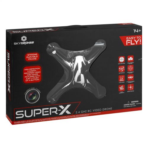 제네릭 Generic Sky Drones Super-x 2.4GHZ RC Video Drone, 1.0 CT