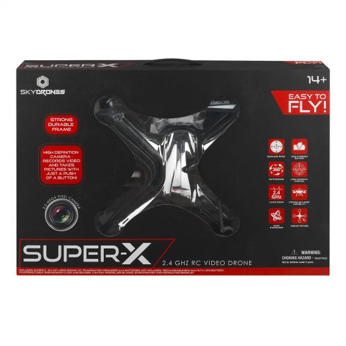 제네릭 Generic Sky Drones Super-x 2.4GHZ RC Video Drone, 1.0 CT