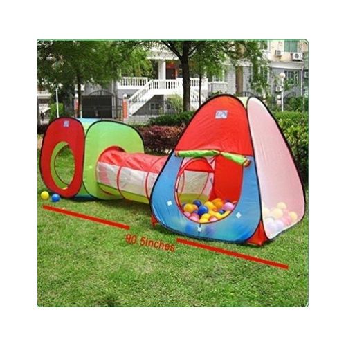 제네릭 Generic Kids Play Tent, Foldable 3 In 1 Indoor Outdoor Safty Kids Pop Up Play House Tents Tunnel And Ball Pit Children Baby Playhouse Kids Gifts Toy Tents