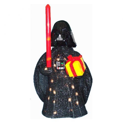 제네릭 Generic Kurt Adler 28 Star Wars Darth Vader Light-Up Tinsel Lawn Decor