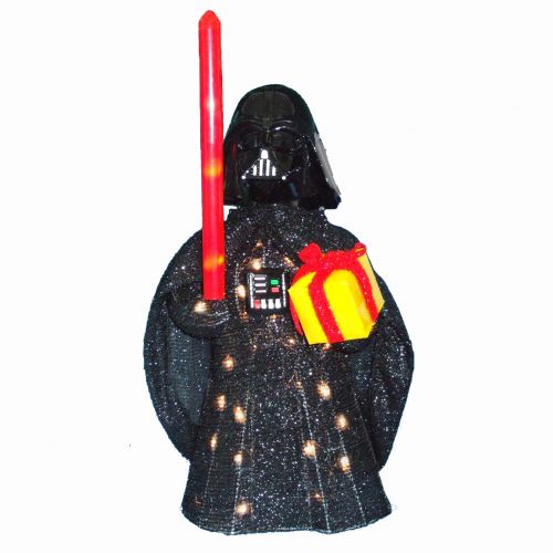 제네릭 Generic Kurt Adler 28 Star Wars Darth Vader Light-Up Tinsel Lawn Decor
