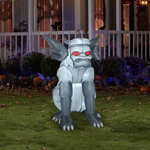 제네릭 Generic Grey Gargoyle Airblown with Lights