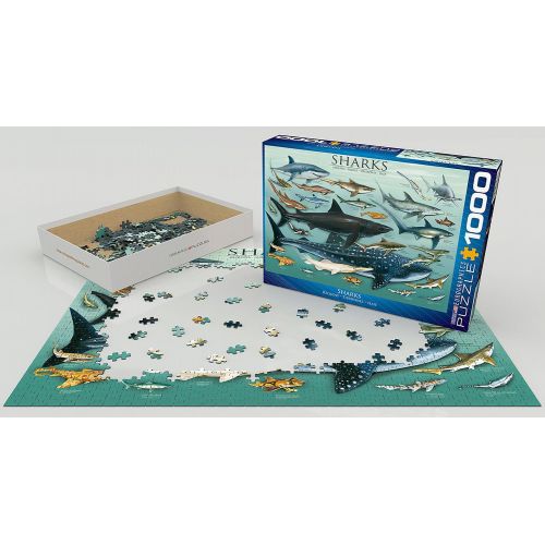 제네릭 Generic EuroGraphics Sharks 1000-Piece Puzzle