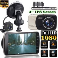 Generic 4 Dual Lens Car DVR Camera Dash Cam Dashboard Camera Video Rear Recorder G-Sensor Night Vision HD 1080P