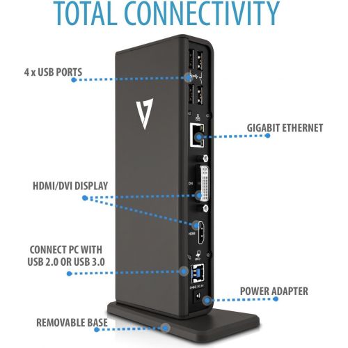  V7 Universal Docking Station with USB 3.0 - UDDS-1N
