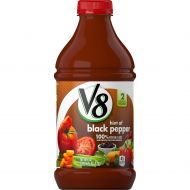 V8 Original with Hint of Black Pepper 100% Vegetable Juice, 46 oz. Bottle (Pack of 6)