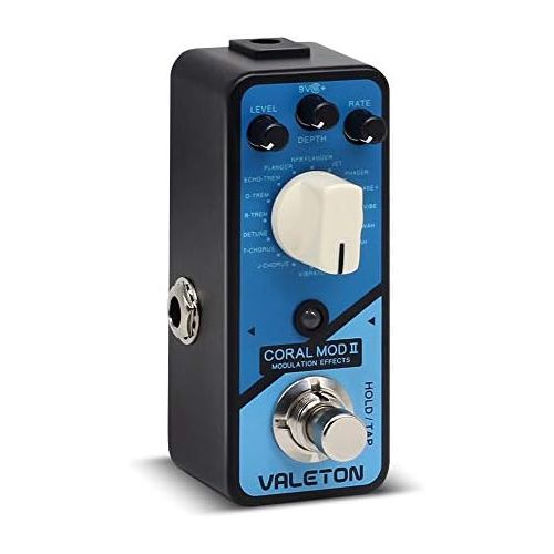  [아마존베스트]Valeton Coral Mod II Digital Modulation Chorus Flanger Phaser Univibe Tremolo Lofi Multi Effect Guitar Bass Pedal