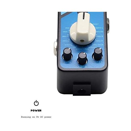  [아마존베스트]Valeton Coral Mod II Digital Modulation Chorus Flanger Phaser Univibe Tremolo Lofi Multi Effect Guitar Bass Pedal