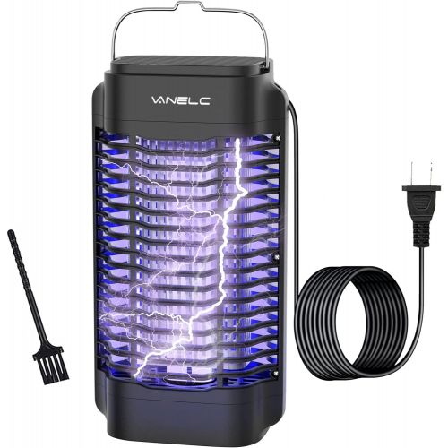  VANELC Bug Zapper Outdoor, Waterproof Electric Mosquito Killer, 4200V Mosquito Zapper Indoor Insect Fly Trap for Home Backyard Garden - 9.8 FT Length Cable