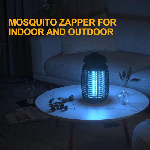  VANELC Bug Zapper with Light Sensor, Electric Insect Killer Waterproof 4200V Mosquito Zapper Outdoor, Fly Trap for Home Backyard Garden Patio