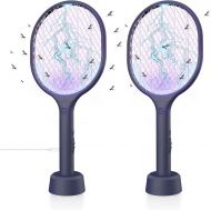 VANELC Bug Zapper Racket, Mosquito Killer, USB Rechargeable Electric Fly Swatter Racket Zap for Home, Outdoor, Pest Insects Control, Safe to Touch with 3-Layer Safety Mesh