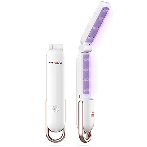  VANELC UV Light Sanitizer Wand,Efficient 99.99% Foldable Handheld New Portable Ultraviolet Sanitizer Machine