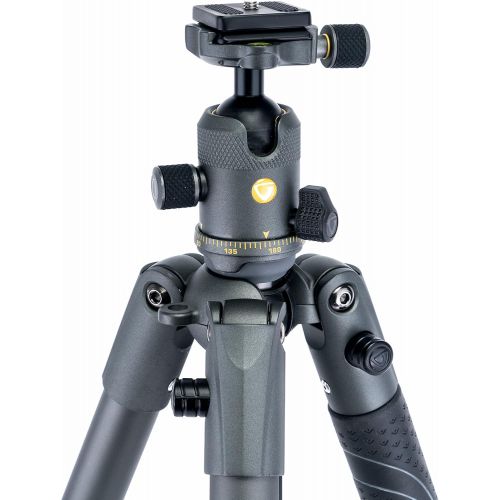  Vanguard VEO 2 264AB Aluminum Travel Tripod with VEO 2 BH-50 Ball Head for Sony, Nikon, Canon, Fujifilm Mirrorless, Compact System Camera (CSC), DSLR