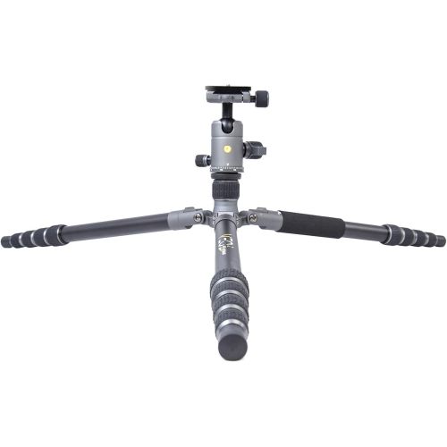  Vanguard VEO2GO265HABM Aluminum Travel Tripod with Ball Head for Sony, Nikon, Canon, Fujifilm Mirrorless, Compact System Camera (CSC), DSLR