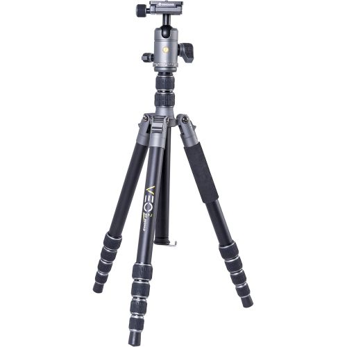  Vanguard VEO2GO265HABM Aluminum Travel Tripod with Ball Head for Sony, Nikon, Canon, Fujifilm Mirrorless, Compact System Camera (CSC), DSLR