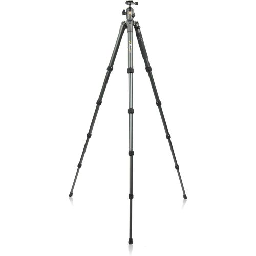  Vanguard VEO 2 265AB Aluminum Travel Tripod with VEO 2 BH-50 Ball Head for Sony, Nikon, Canon, Fujifilm Mirrorless, Compact System Camera (CSC), DSLR