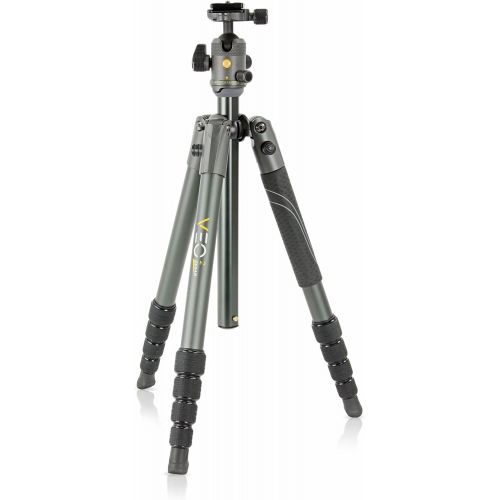  Vanguard VEO 2 265AB Aluminum Travel Tripod with VEO 2 BH-50 Ball Head for Sony, Nikon, Canon, Fujifilm Mirrorless, Compact System Camera (CSC), DSLR