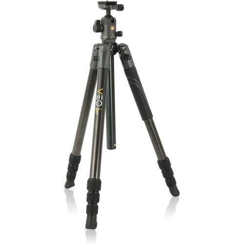  Vanguard VEO 2 264CB Carbon Fiber Travel Tripod with VEO 2 BH-50 Ball Head for Sony, Nikon, Canon, Fujifilm Mirrorless, Compact System Camera (CSC), DSLR