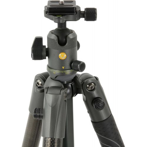  Vanguard VEO 2 264CB Carbon Fiber Travel Tripod with VEO 2 BH-50 Ball Head for Sony, Nikon, Canon, Fujifilm Mirrorless, Compact System Camera (CSC), DSLR