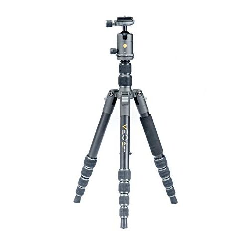  Vanguard VEO2GO235AB Aluminum Travel Tripod with Ball Head for Sony, Nikon, Canon, Fujifilm Mirrorless, Compact System Camera (CSC), DSLR