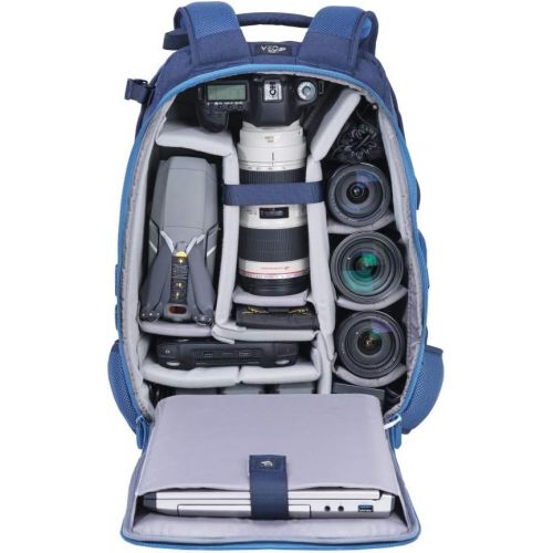  VANGUARD VEO Range T48 Backpack for Pro DSLR/Mirrorless Cameras, Tactical Style - Navy, VEO Range T48 NV, Large