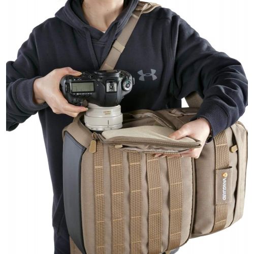  VANGUARD VEO Range T45M Backpack for DSLR/Mirrorless Camera, Tactical Style ? Beige, VEO Range T45M BG