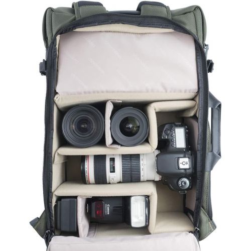  Vanguard VEO SELECT49 GR Backpack/Shoulder Bag for DSLR, Mirrorless/CSC Camera or Drone, Green