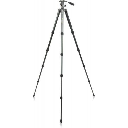  Vanguard VEO 2 265AB Aluminum Travel Tripod with VEO 2 BH-50 Ball Head for Sony, Nikon, Canon, Fujifilm Mirrorless, Compact System Camera (CSC), DSLR