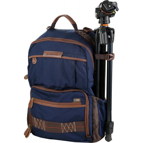  Vanguard Havana 48 Backpack (Blue) for Sony, Nikon, Canon, Fujifilm Mirrorless, Compact System Camera (CSC), DSLR, Travel