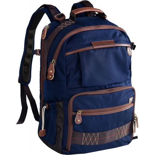  Vanguard Havana 48 Backpack (Blue) for Sony, Nikon, Canon, Fujifilm Mirrorless, Compact System Camera (CSC), DSLR, Travel