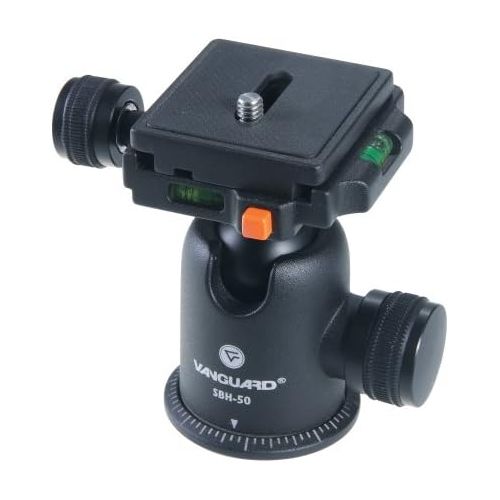  Vanguard SBH-50 Compact Magnesium Alloy Ballhead with Two Onboard Bubble Levels