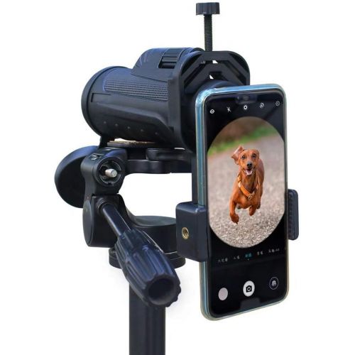  Vankey Cellphone Telescope Adapter Mount, Universal Phone Scope Mount, Work with for Spotting Scope, Telescope, Microscope, Monocular, Binocular, for iPhone, Samsung, HTC, LG and M