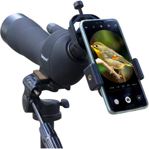  Vankey Cellphone Telescope Adapter Mount, Universal Phone Scope Mount, Work with for Spotting Scope, Telescope, Microscope, Monocular, Binocular, for iPhone, Samsung, HTC, LG and M