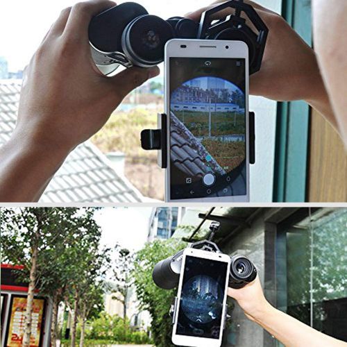  Vankey Cellphone Telescope Adapter Mount, Work with Binocular Monocular Spotting Scope Microscope for iPhone, Samsung, HTC, LG and More