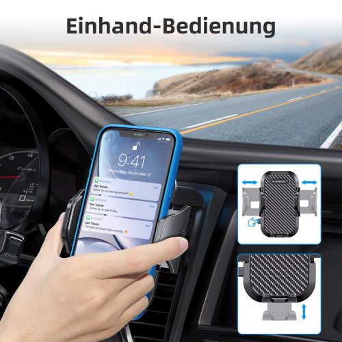  [아마존 핫딜]  [아마존핫딜]VANMASS Handyhalterung Auto Handyhalter fuers Auto Lueftung Bombenfest Vertikal & Horizontal mit Ausdehnbarer Halterfuesse Universal fuer iPhone Samsung Huawei Oneplus und andere Smartp