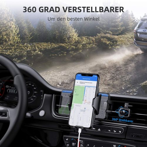  [아마존 핫딜]  [아마존핫딜]VANMASS Handyhalterung Auto Handyhalter fuers Auto Lueftung Bombenfest Vertikal & Horizontal mit Ausdehnbarer Halterfuesse Universal fuer iPhone Samsung Huawei Oneplus und andere Smartp