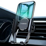 VANMASS Handyhalter fuers Auto Handyhalterung Lueftung mit Memory-Funktion Universale Kfz Smartphone Halterung Kompatibel mit iPhone 11 Pro MAX/XS/XR/X/8, Samsung Note 10+/S10+/S9, H