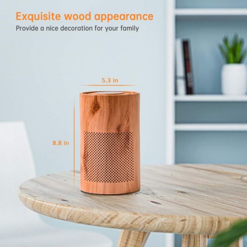  VANSU Desktop Air Purifier With 3 Stage Filtration System for Home Office Bedroom Kitchen Portable Air Cleaner with Timer Quiet Setting for Dust Smoke Pollen Pet Dander