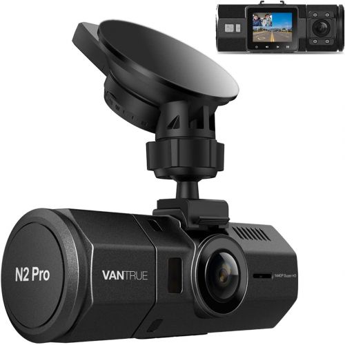  [아마존 핫딜] VANTRUE Vantrue N2 Pro Uber Dual Dash Cam Dual 1920x1080P Infrared Night Vision Front and Inside Dash Camera, 2.5K 2560x1440P Single Front, 310° Car Camera, 24hr Parking Mode, Motion Senso