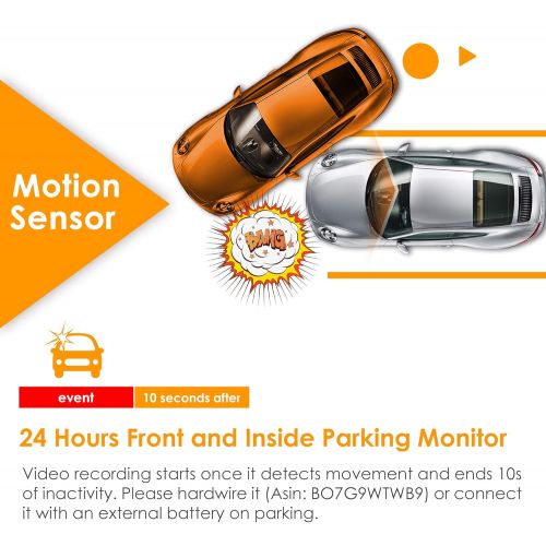  [아마존베스트]Vantrue N2 Pro Uber Dual 1080P Dash Cam, 2.5K 1440P Dash Cam, Front and Inside Accident Car Dash Camera with Infrared Night Vision, 24hr Motion Detection Parking Mode, G-Sensor, Su