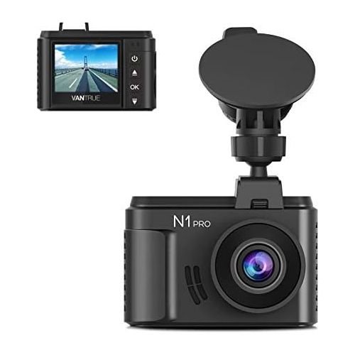  VANTRUE Vantrue N1 Pro Mini 1080P Dash Cam with Sony IMX323 Sensor, Full HD 1920x1080P 1.5 Car Dash Camera Video Recorder wSuper Night Vision, Parking Mode, G-Sensor, Collision Detection,