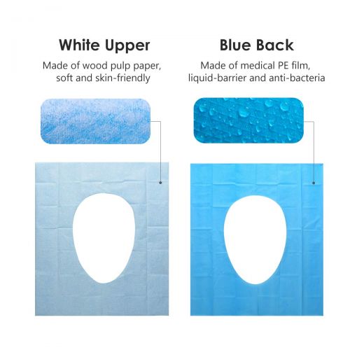  [아마존베스트]Disposable Toilet Seat Cover - 30 Counts US Size Waterproof Individually Wrapped Portable Travel Toilet Seat Covers for Public Toilets Adults Kids Toddler Potty Training, 3 Packs