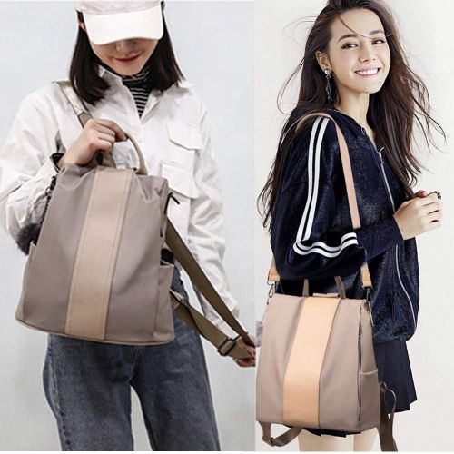  VAQM Fashion Backpack Purse for Women Nylon Backpacks Anti Theft Ladies Casual Daypack Stylish Shoulder Bag