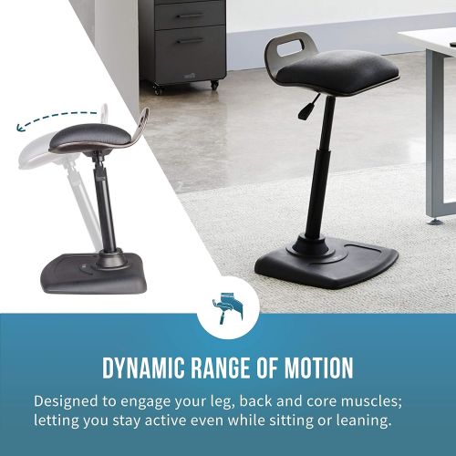 베리데스크 VARIDESK - Adjustable Standing Desk Chair - VARIChair Pro - Black